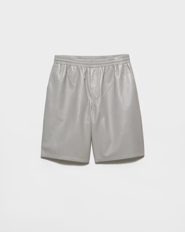 Leder-Bermudas