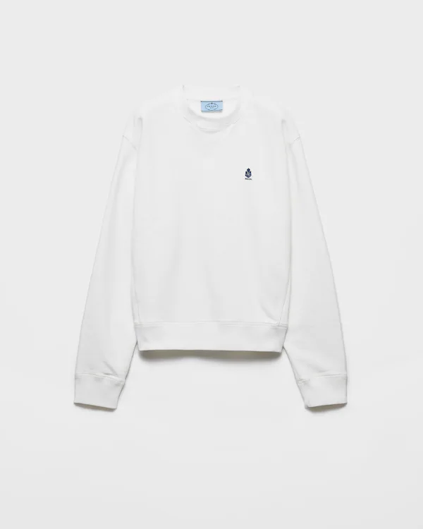Crew-Neck-Sweatshirt aus Baumwolle