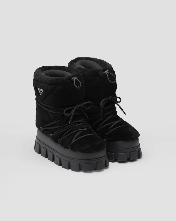 Shearling Après-Ski-Stiefel