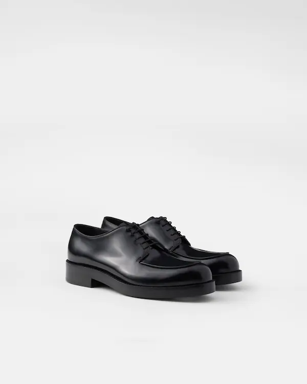 Gebürstete Lederschnürschuhe