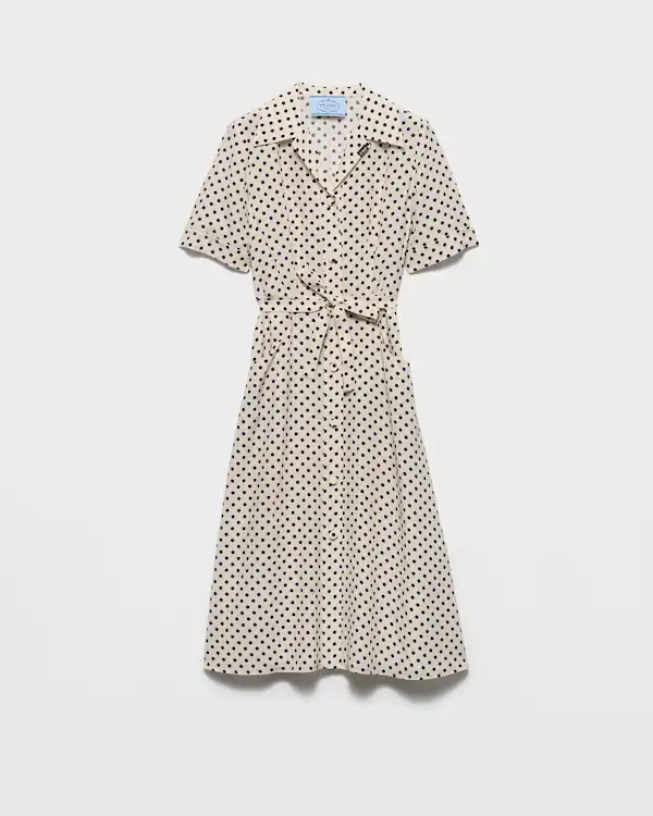 Polka-Dot-Print-Moroccan-Hemdkleid