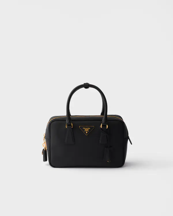 Kleine Saffiano-Leder-Top-Handle-Tasche