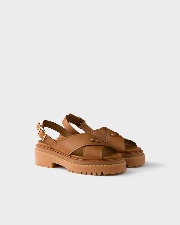 Leder-Sandalen