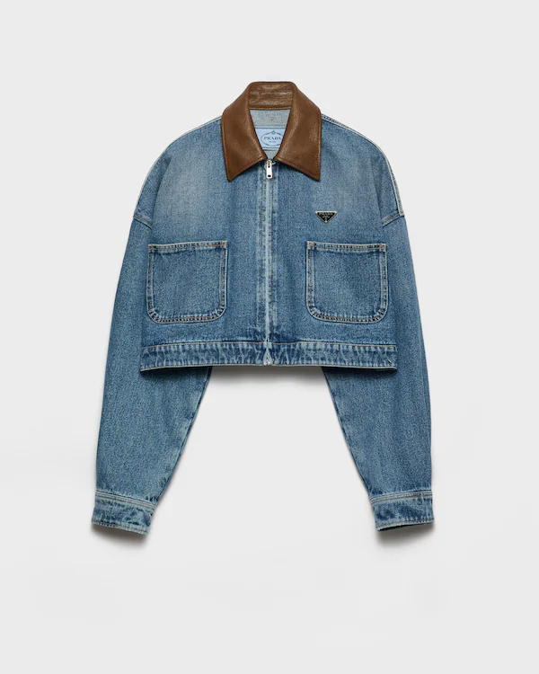 Abgeschnittene Denimjacke