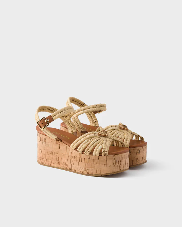 Krochetsandalen mit Plattform