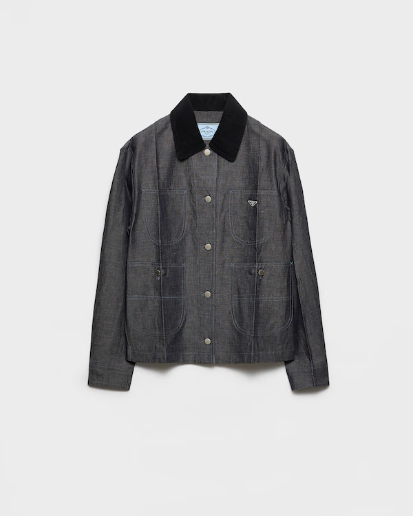 Chambray-Jacke
