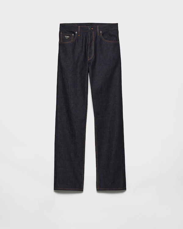 Normale Raw-Denim-Jeans