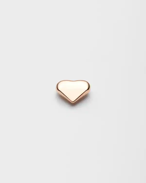 Eternal Gold Nano Herz-Ohrstecker in Roségold