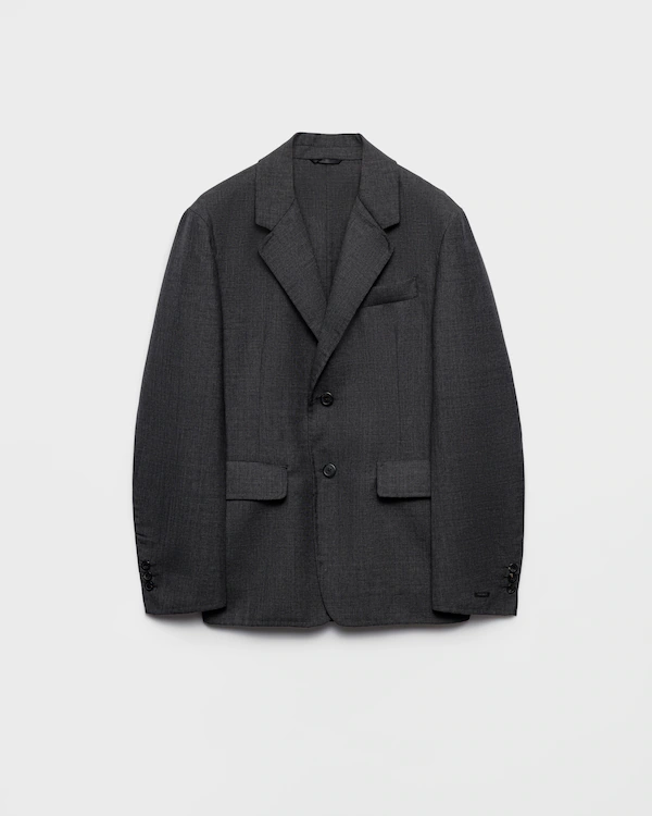 Einfachreißiger Wolle-Mix-Jacke