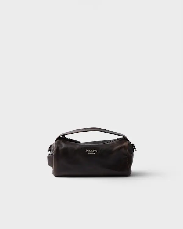 Schultertasche aus Nappaleder