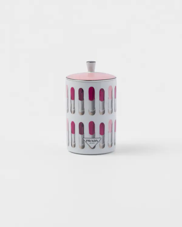 Porzellan Duftkerze - Lippenstift-Design