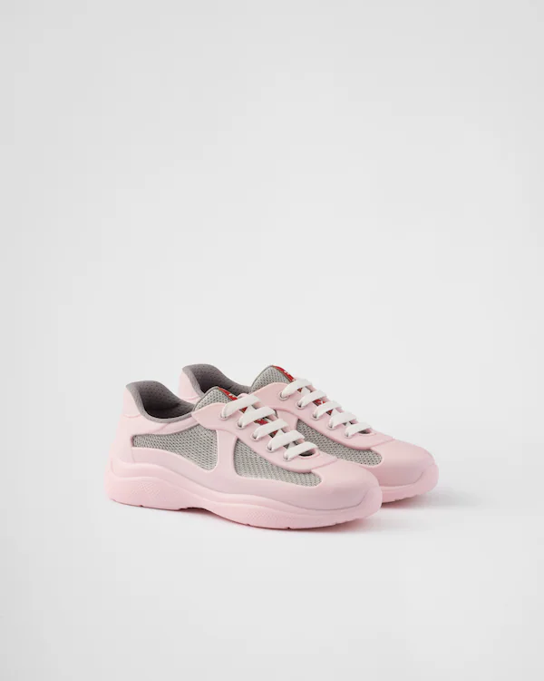 Prada America's Cup Sneaker aus weichem Gummi und Fahrradstoff