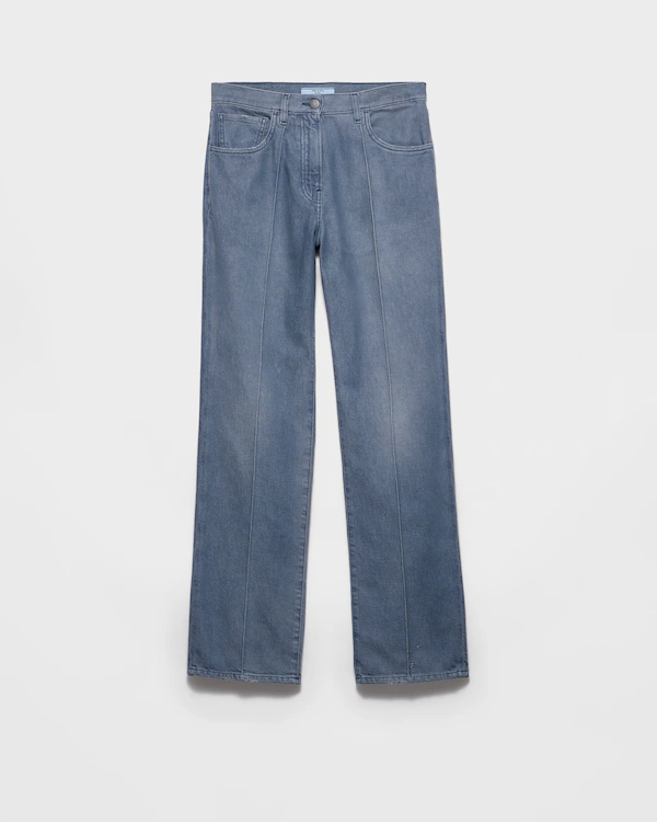 Gewaschene Denim-Jeans