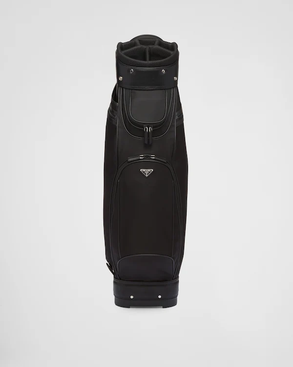 Golftasche aus Re-Nylon und Saffiano-Leder