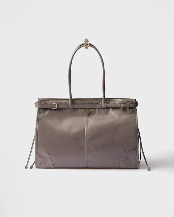 Prada Bonnie Handtasche aus Leder, extra groß