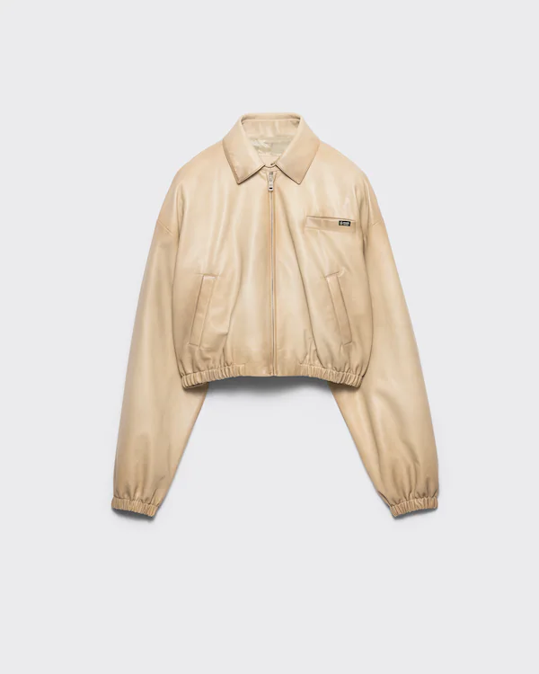 Kurze Nappa-Lederjacke