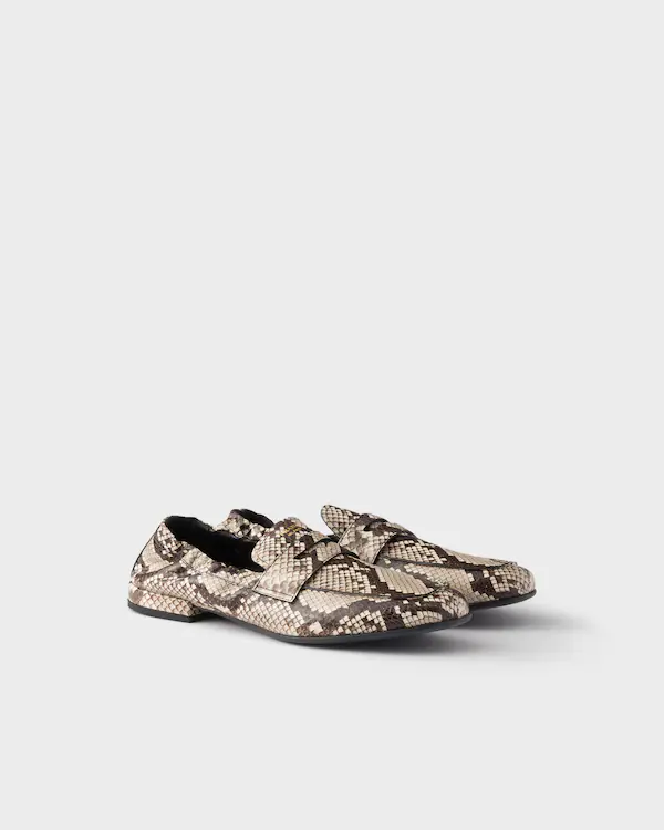 Shuffle bedruckte Ayers-Leder-Loafer