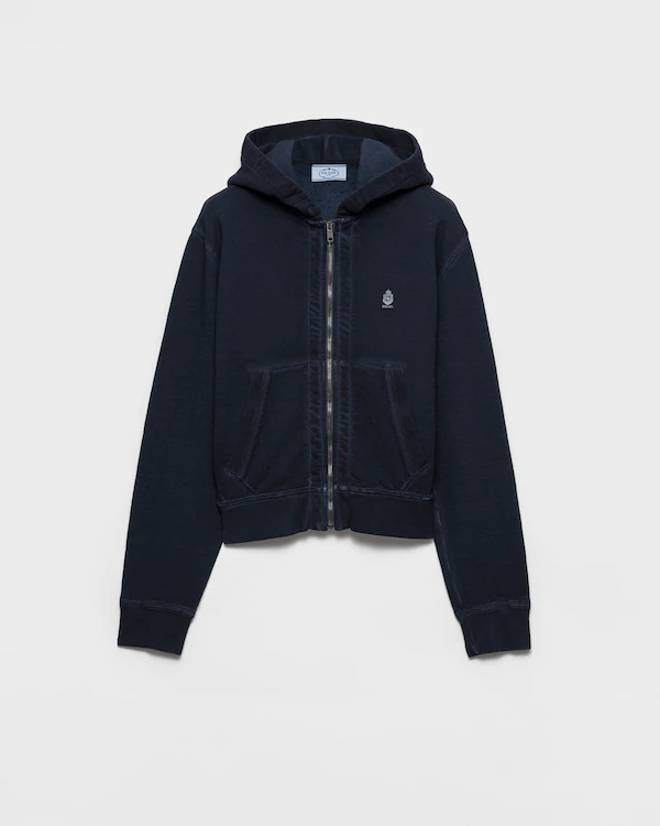 Baumwoll-Hoodie-Jacke