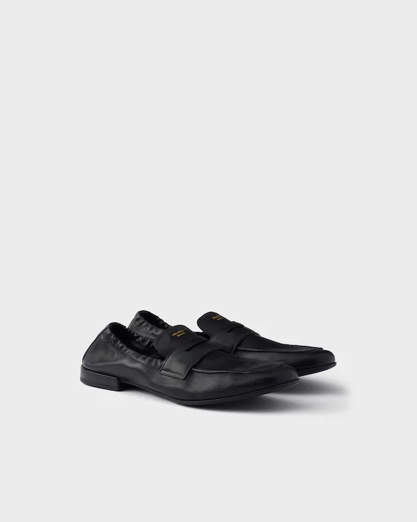 Shuffle antike Lederslipper