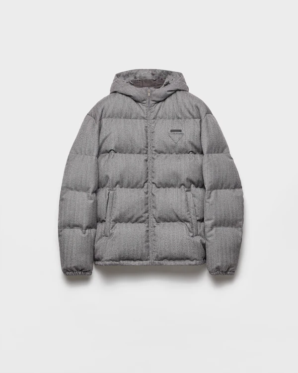 Woll-Down-Jacke mit mittlerer Gewichtsklasse