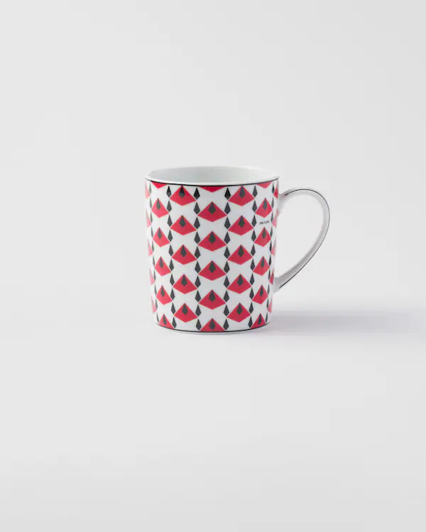 Porzellan-Tasse - Wien Rot