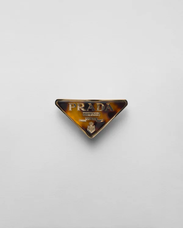 Haarspange aus Plexiglas und Metall