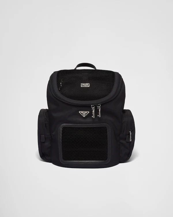 Re-Nylon- und Saffiano-Leder-Haustierbeutel