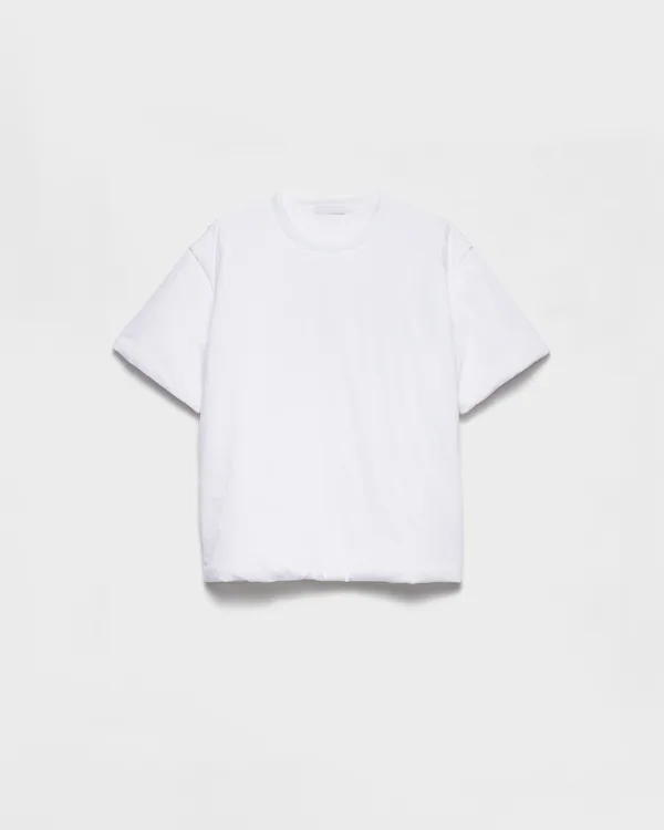 Gepolstertes Baumwoll-T-Shirt