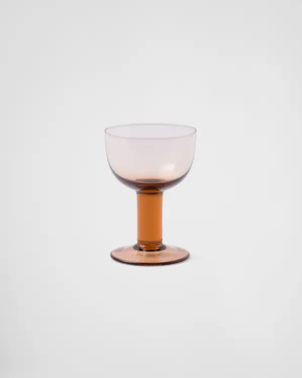 Set aus zwei kristallenen Rotweingläsern - Plinth