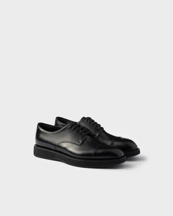 Gebürstete Leder-Schnürschuhe