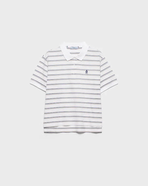 Gestreifter Piqué-Poloshirt