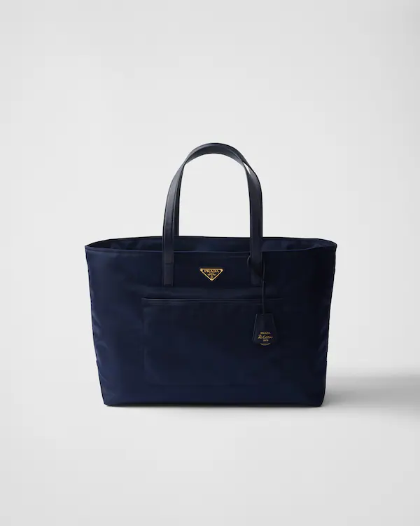 Prada Re-Edition 1978 große Re-Nylon- und Saffiano-Leder-Tasche