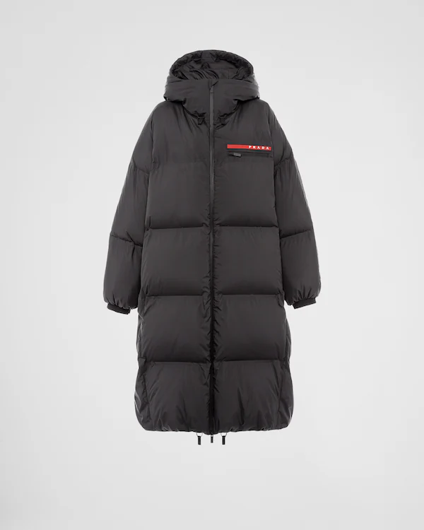 Übergröße Technik-Re-Nylon Daunenmantel