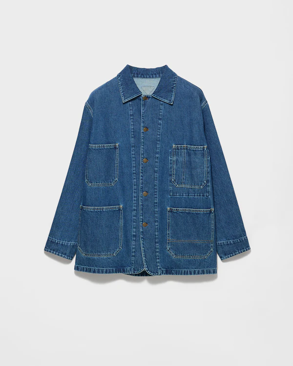 Leichter Denim-Blouson-Jacke