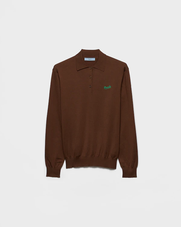 Seiden-Polo-Shirt