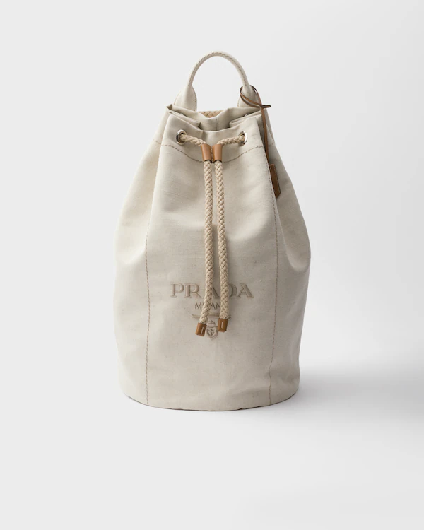 Linenmischung mit Zugstring-Duffelbag
