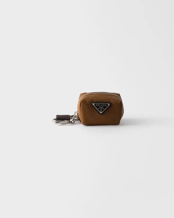 Mini-Tasche aus Re-Nylon und Leder