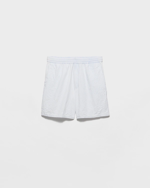 Chambray-Bermudas