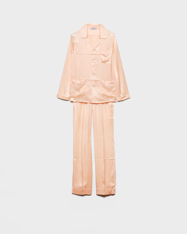 Pyjama aus Satin im Vintage-Look