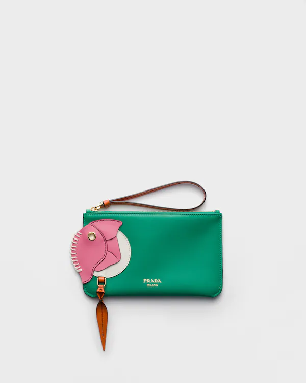 Lederzippertasche