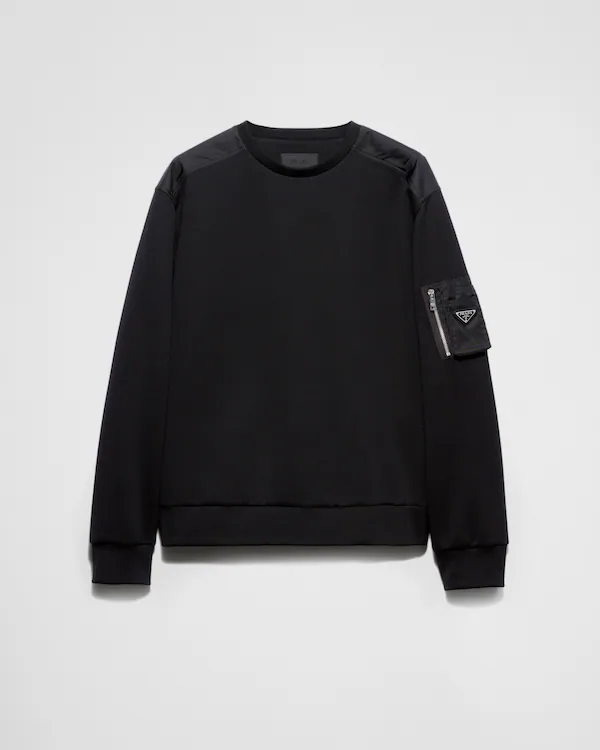 Baumwoll-Fleece- und Re-Nylon-Pullover