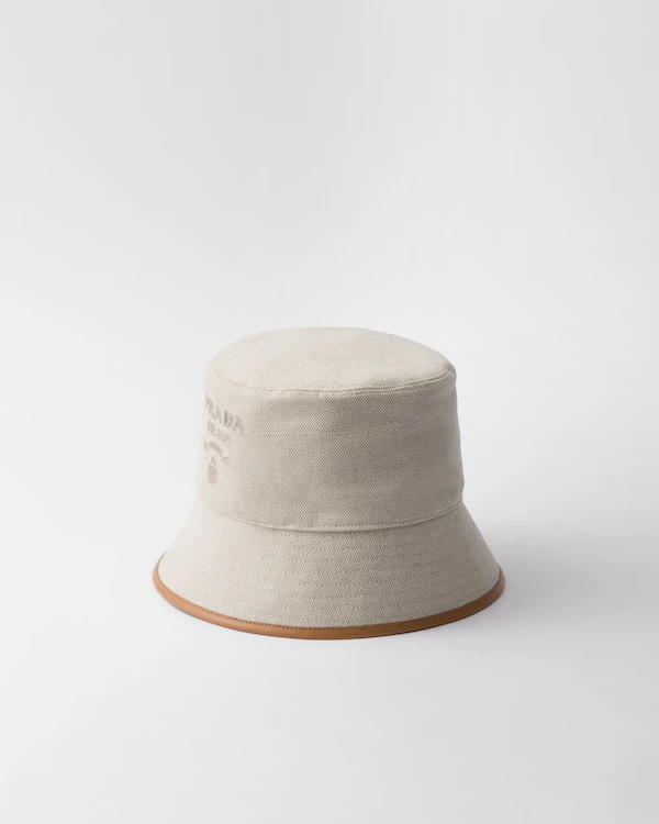 Buckethut aus Leinenmischgewebe