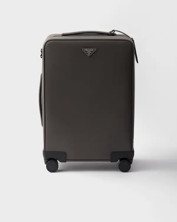 Gepäckwagen aus Saffiano-Leder