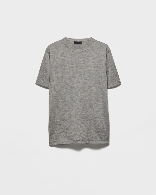 Cashmere- und Seiden-T-Shirt