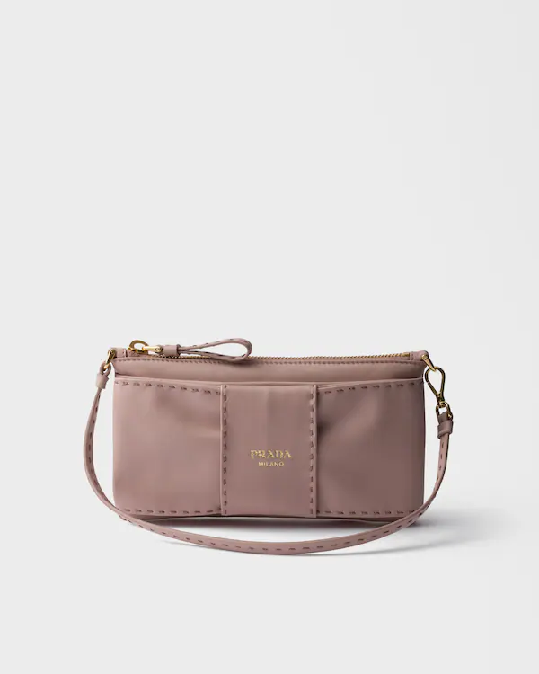 Zippertasche aus Nappaleder