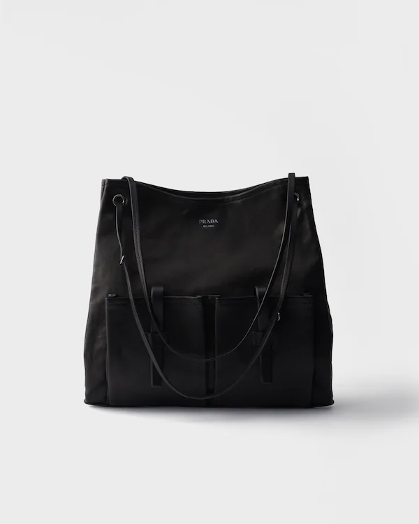 Prada Route große Lederhandtasche