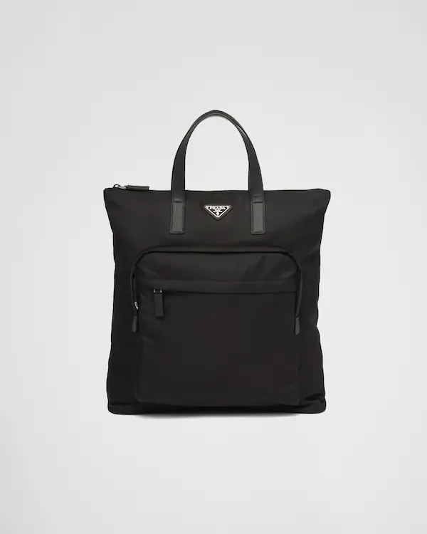 Tasche aus Re-Nylon und Saffiano-Leder