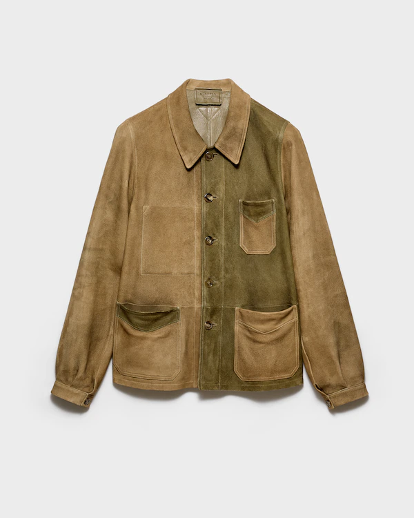 Blouson-Jacke aus Wildleder
