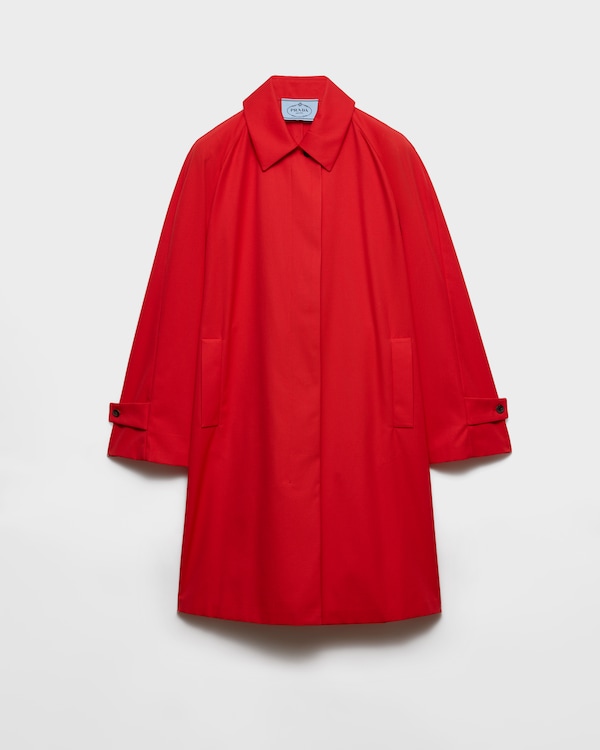 Einfachreißiger Gabardine Mantel