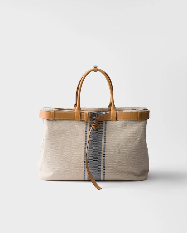 Prada-Gürteltasche aus Canvas und Leder